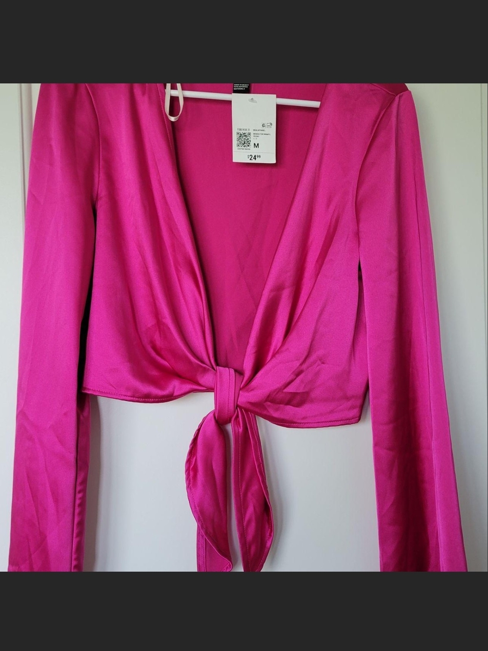 Forever 21 Peony Woven Wrap Top